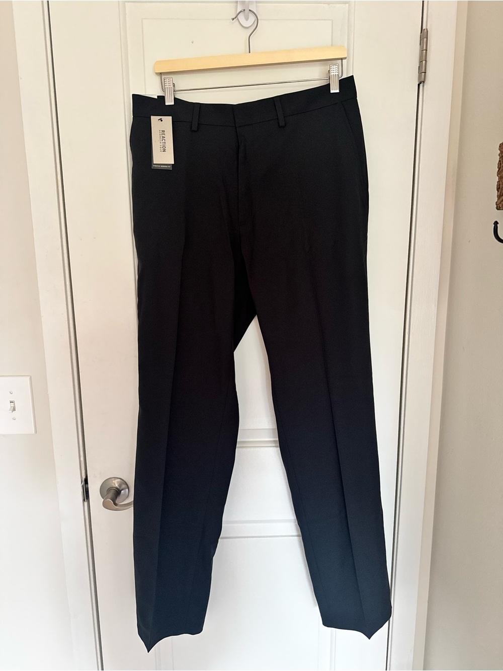 NWT Kenneth Cole Black Dress Pants - Modern Straight Leg Size W36 x L34